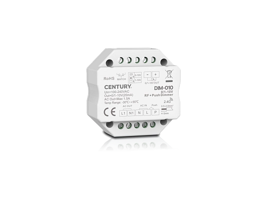 CENTURY Stmívač do krabice KU68 DALI/PUSH/1-10V