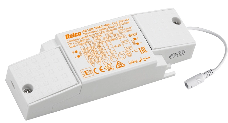RELCO Driver MULTIPOWER DALI2, PUSH IP20 fast konektor