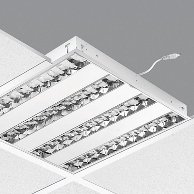 RELCO 44W 4840 lm 4000K UGR16 CRI90 lesklá mřížka zapuštěný MULTIPOWER