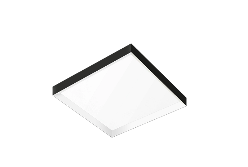 CENTURY Rám čtverec 634x634 bílý H = 67 mm černý