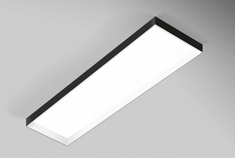 CENTURY Rám obdélník 334x1234 bílý H = 65 mm černý