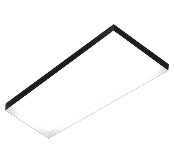 CENTURY Rám obdélník 634x1234 černý H = 65 mm černý